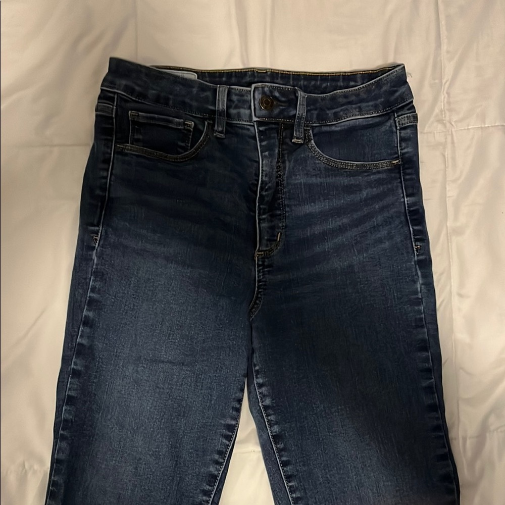 GAP Blue Skinny Jeans with Subtle Fading